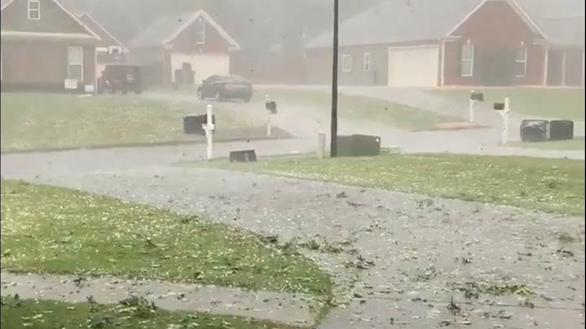 Hail Gusty Winds Blow Through Georgia Wmaz