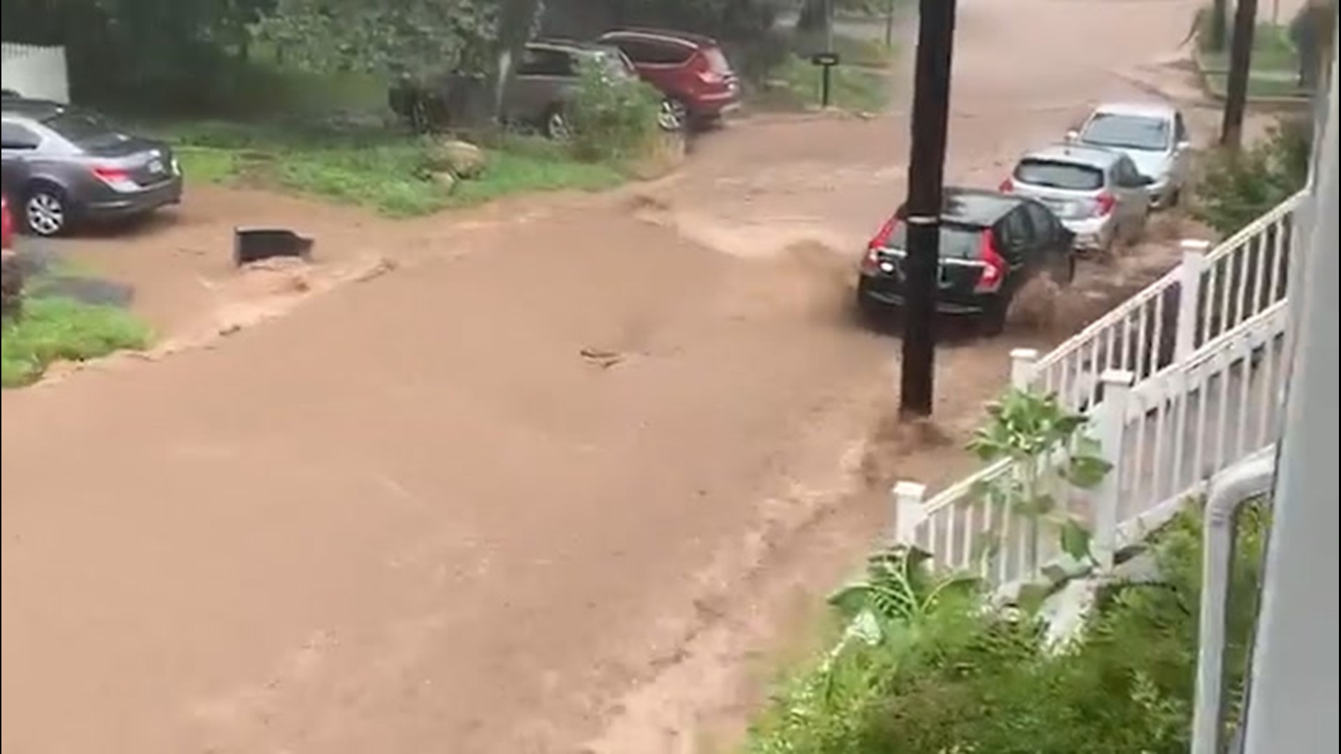 Residents in Ellicott City, Maryland, say flooding issues have returned to a community plagued by flooding problems in the past as storms rolled through Aug. 12.