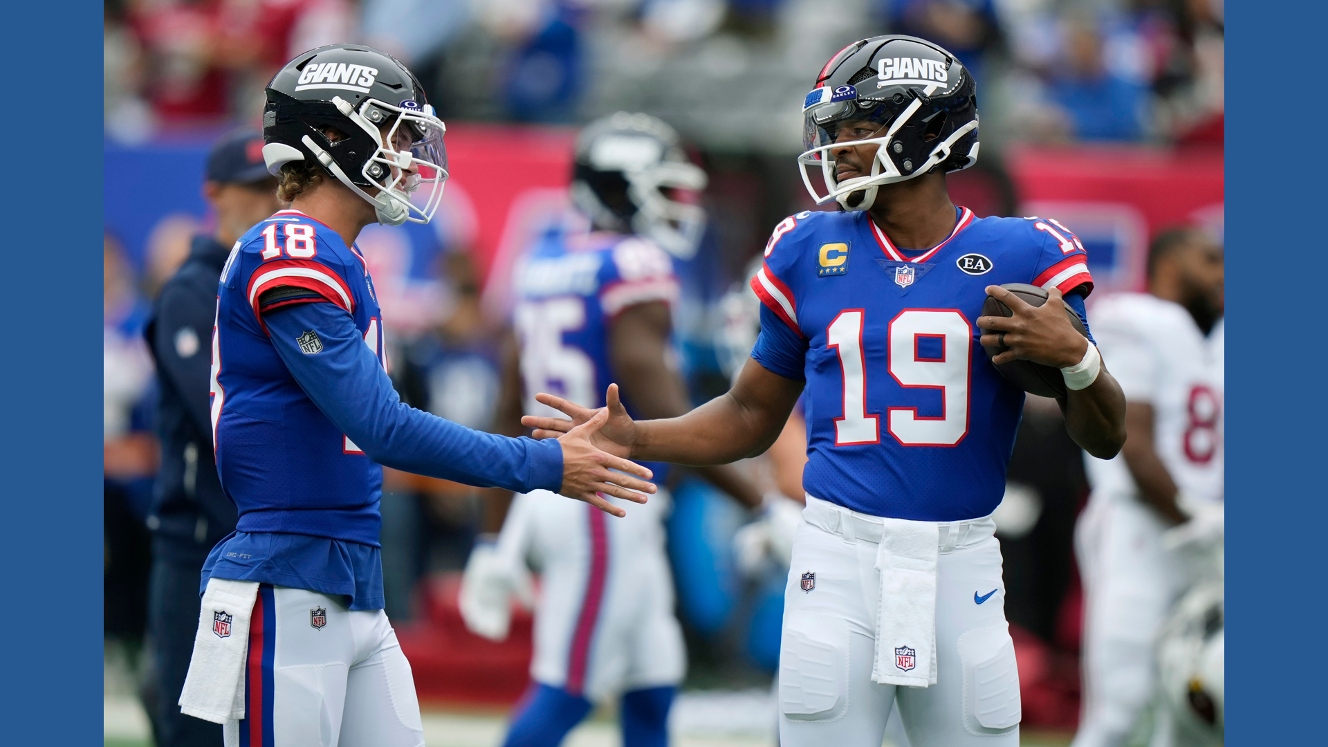 Hhoning Harbaugh says the Giants are 'honing in on a decision' at quarterback ...