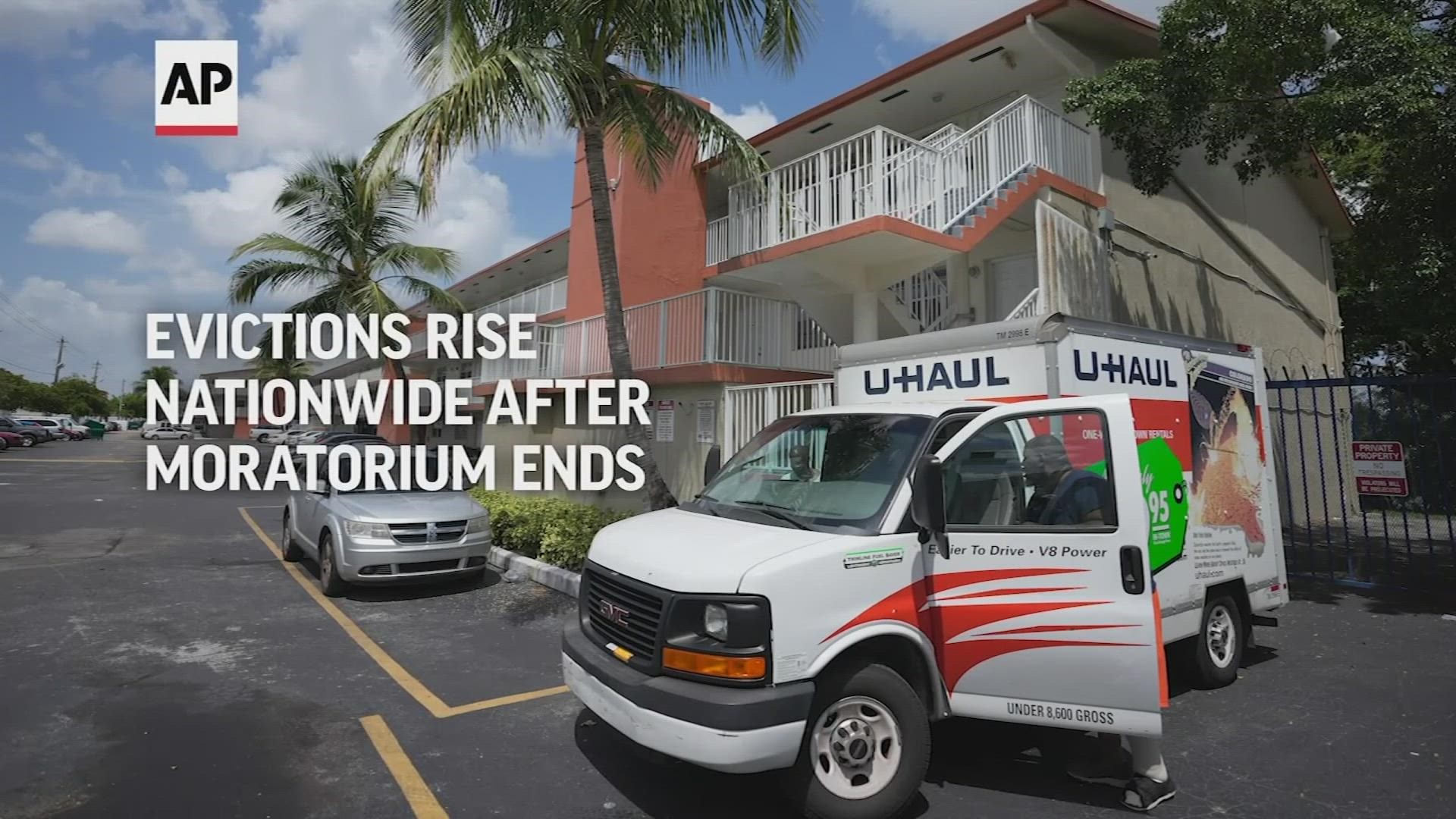 Housing advocates say evictions are increasing around the country, several months after a federal moratorium was allowed to end.