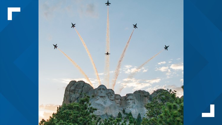 PHOTOS: Military flyovers at Mt. Rushmore | 13wmaz.com