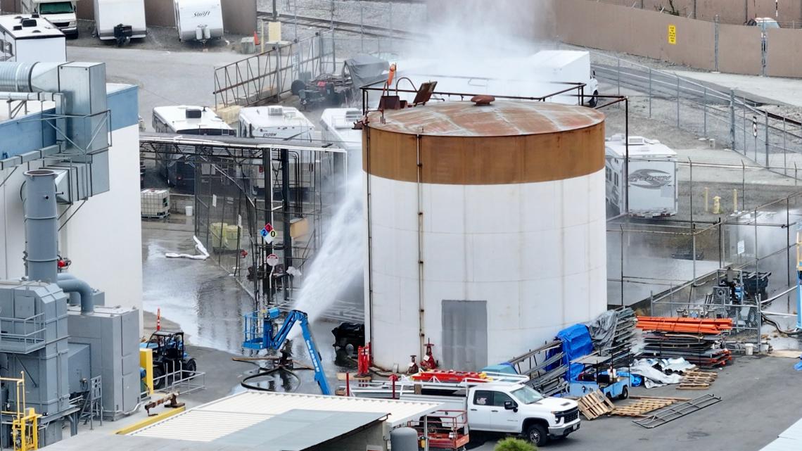 40,000 people under evacuation orders after a chemical tank leak