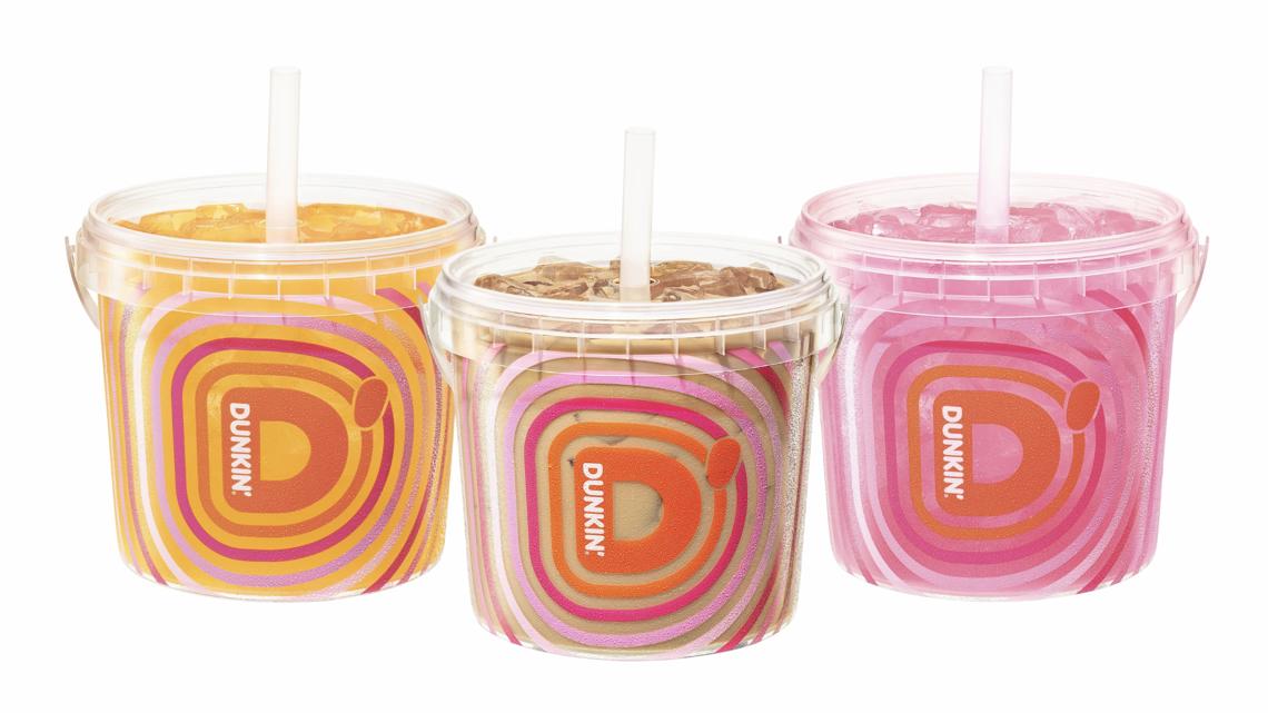 Dunkin' is bringing back its viral iced beverage buckets