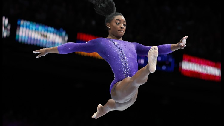 World Gymnastics Championships: Simone Biles wins sixth all-around