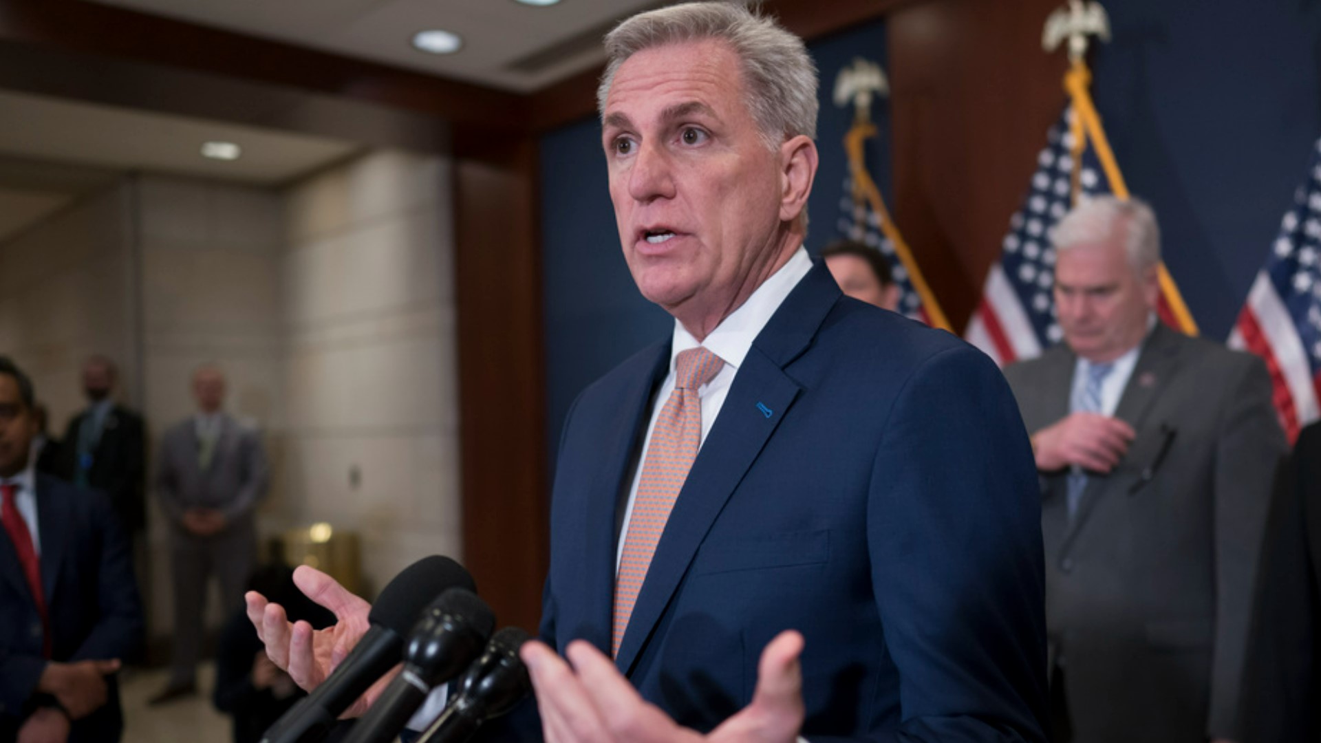 House Speaker Kevin McCarthy vowed to vote on a bill to raise the debt limit while lowering future federal spending.