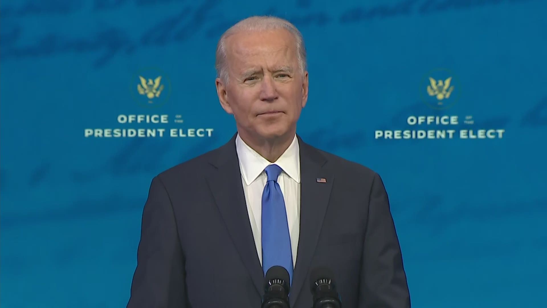 President-elect Joe Biden addressed the nation after formally receiving the 270 electoral votes needed to win the 2020 presidential election.