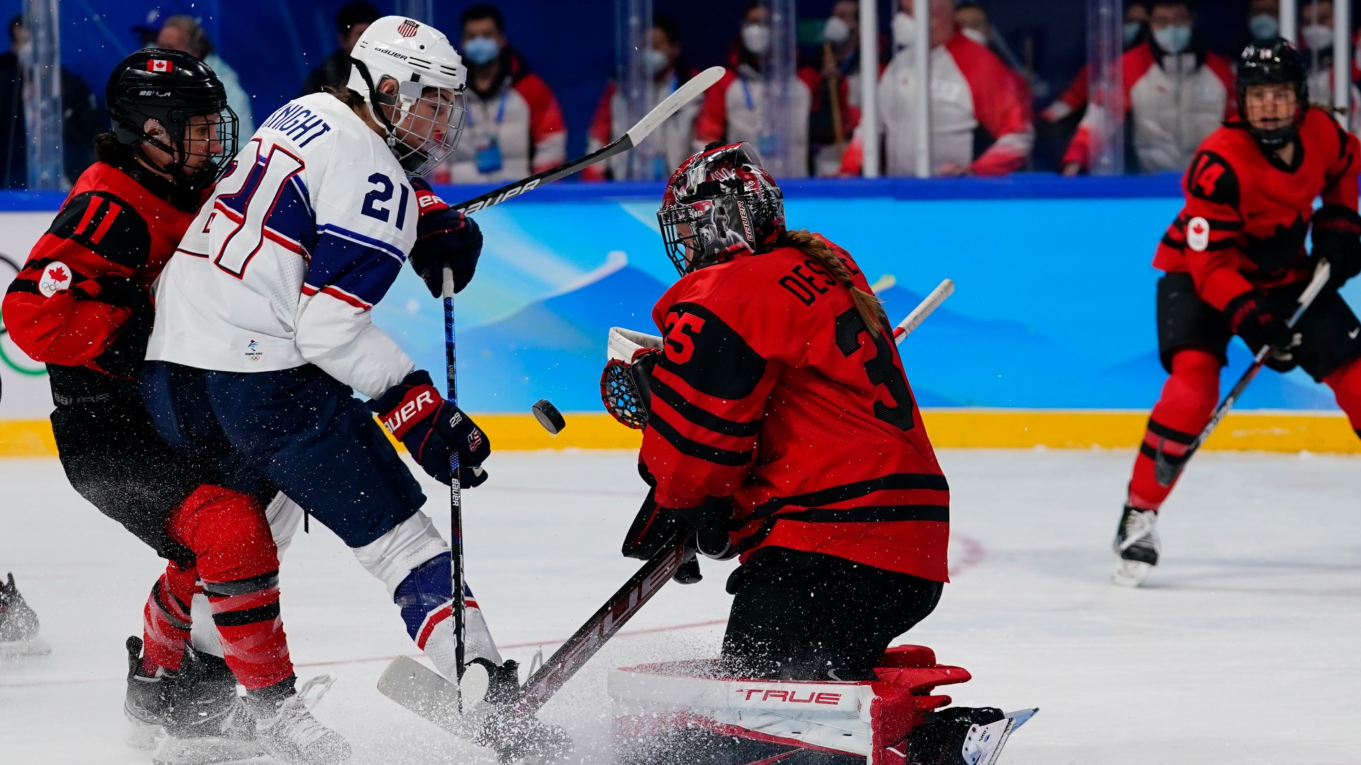 Who won US-Canada womens hockey gold medal game at Olympics? 13wmaz