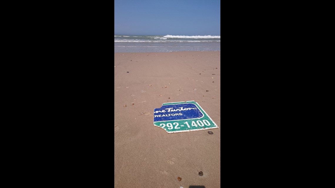 1140px x 641px - Real-estate for-sale sign swept away during Hurricane Sandy lands on French  beach this month | 13wmaz.com