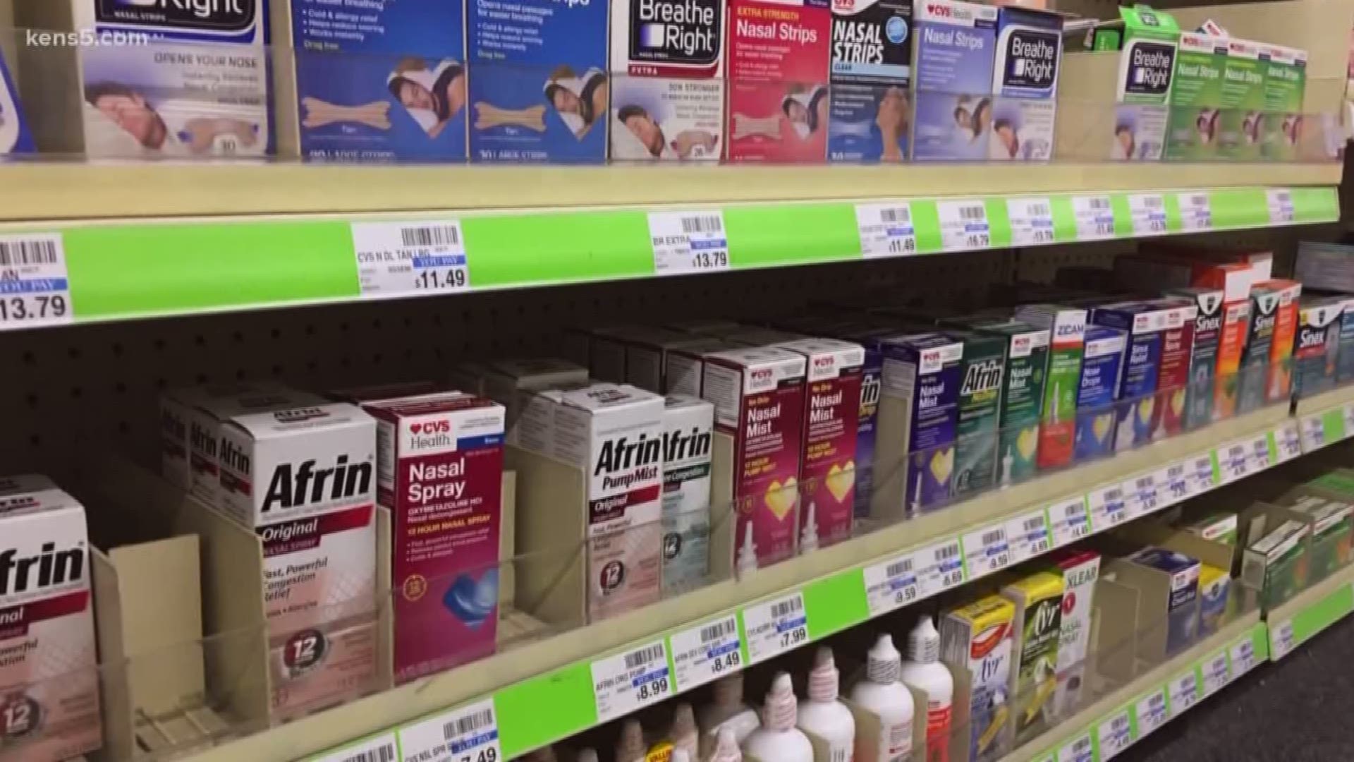 They offer instant relief from a stuffy nose but there's a risk in the bottle. Over-the-counter nasal sprays can become highly addictive if not used correctly. Monica Robins talked with two people about their struggles to stay away from the nasal spray.