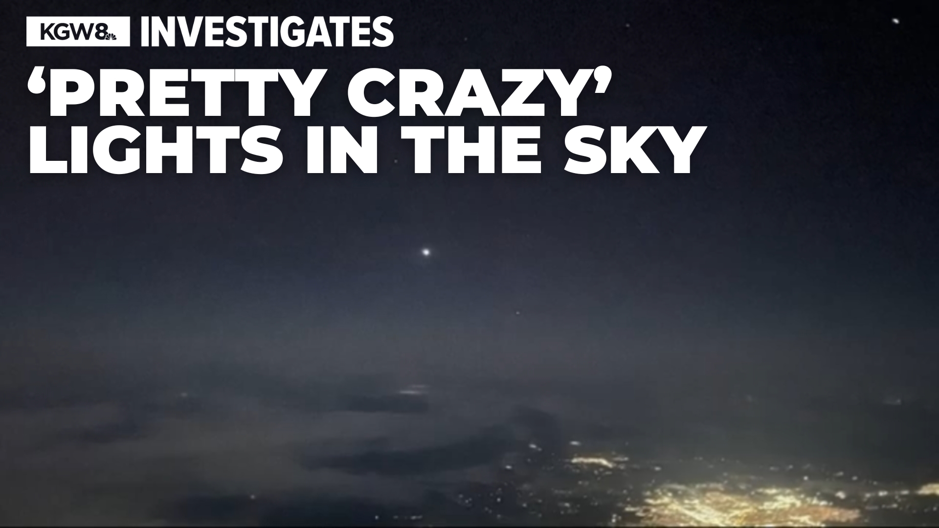 Several commercial pilots have spotted bright lights hovering and streaking across the sky. But a researcher says an explanation may be closer to home. 