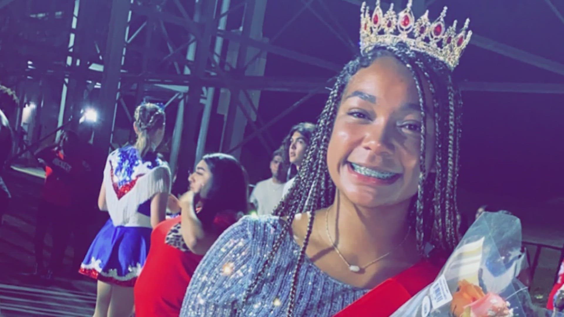 Brazosport ISD said Kayleigh Craddock wasn't invited to participate in the crowning ceremony due to "insubordination" at her graduation ceremony in May.