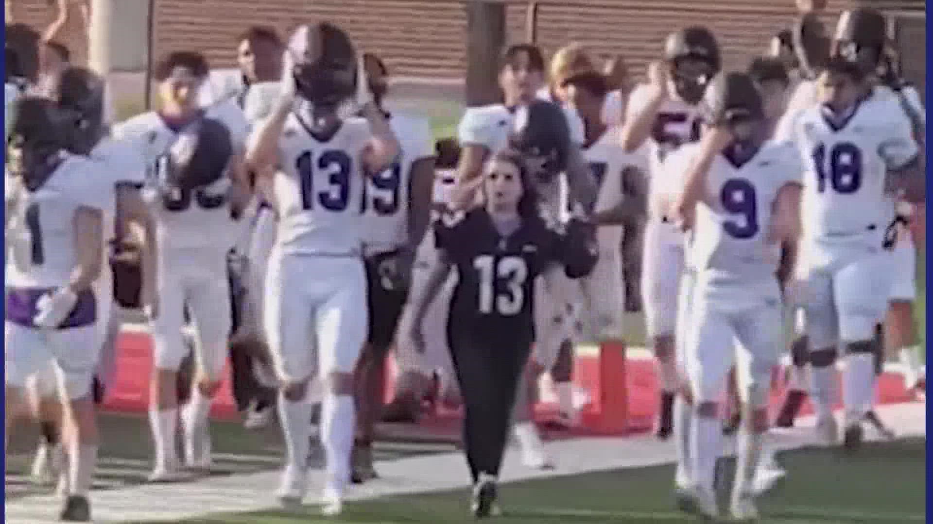 All she wanted was a chance to be on her high school's football team.