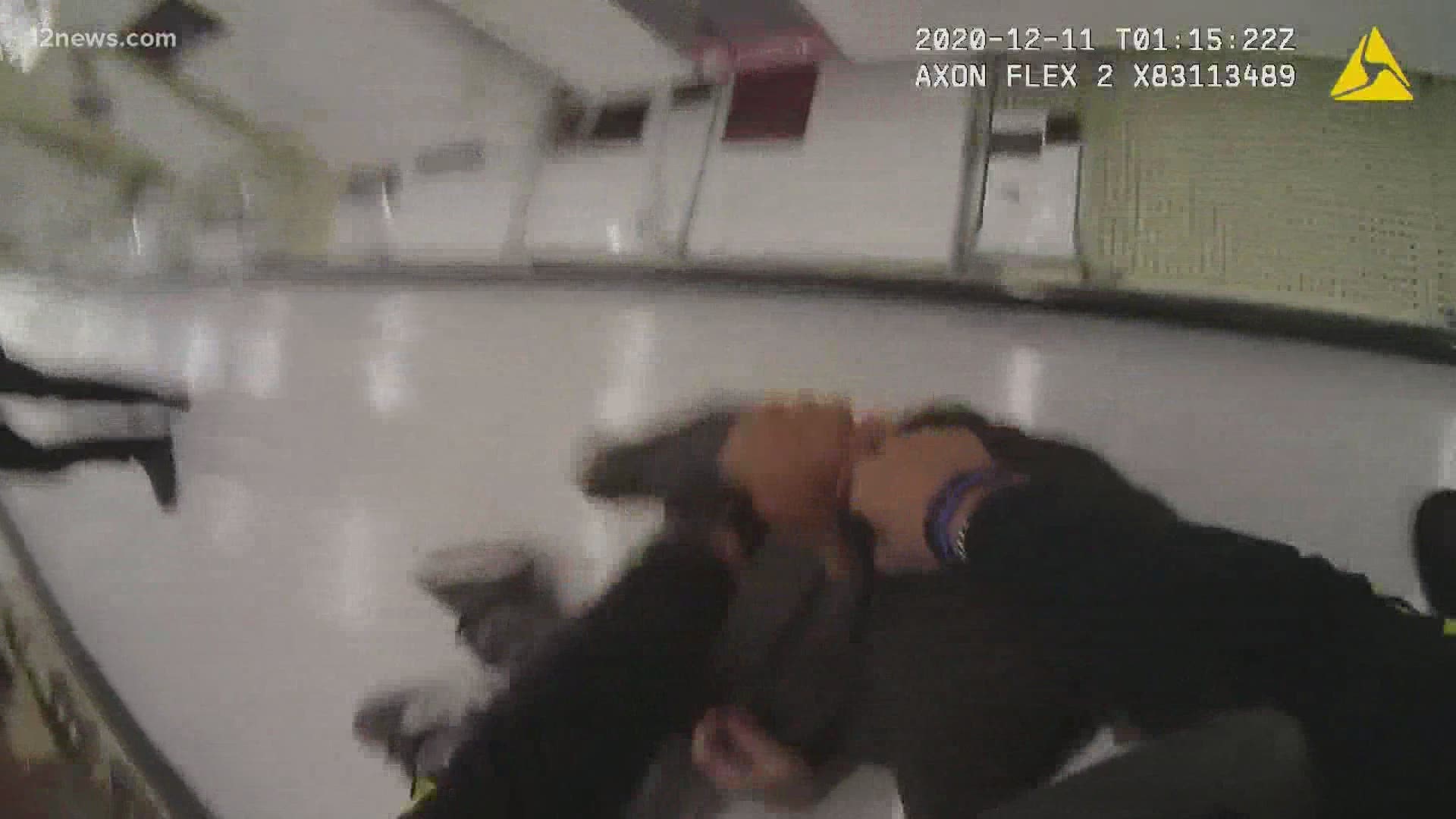 New bodycam footage has surfaced from an officer-involved shooting in a Hobby Lobby on Dec. 10.