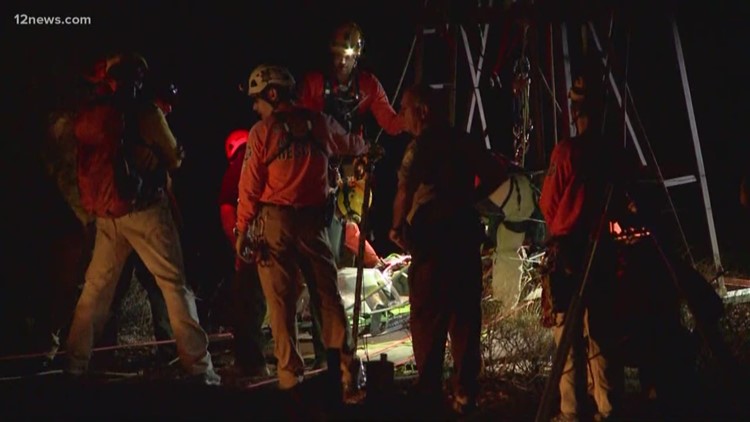 Man rescued from 100-foot-deep mine shaft days after he fell in