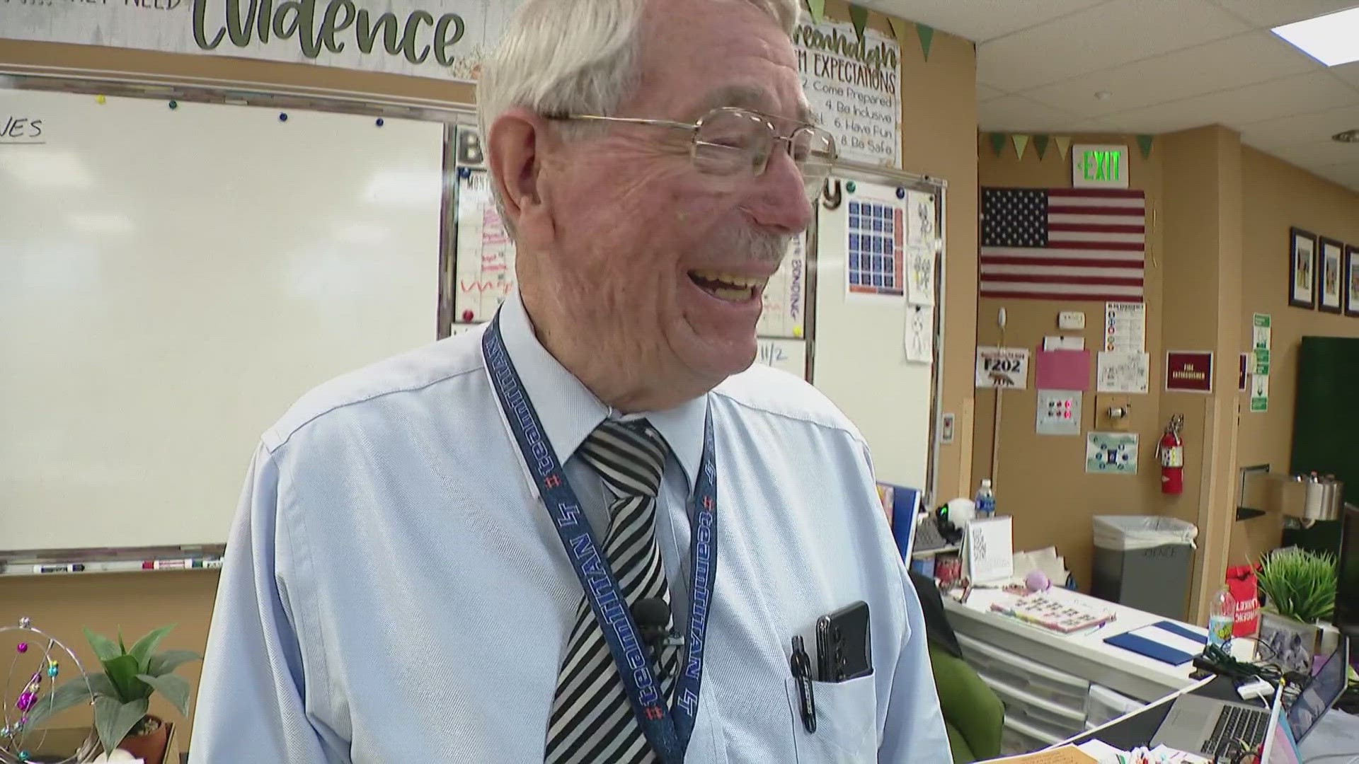 Former NASA engineer Tom Graves, who worked on Apollo and space shuttle missions, is a substitute teacher at Legend High School in Douglas County, Colorado.