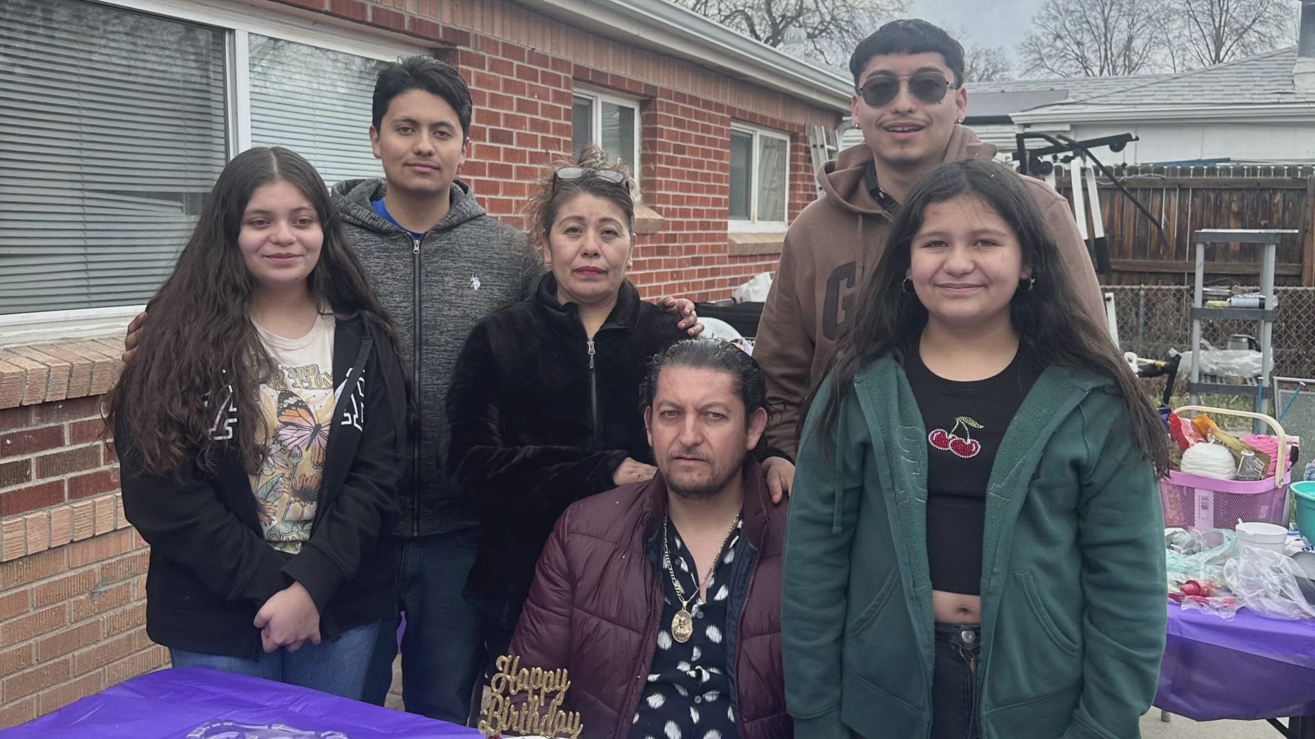 Four of the six members of the Diaz family died in a crash Saturday. Their surviving sons say police told them their family was rear-ended at a red light.