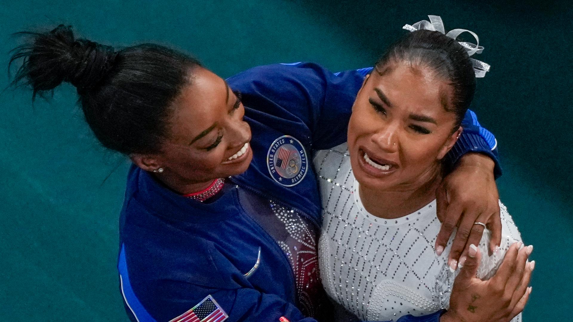 Simone Biles bowing to Rebeca Andrade is a fitting end to Olympics