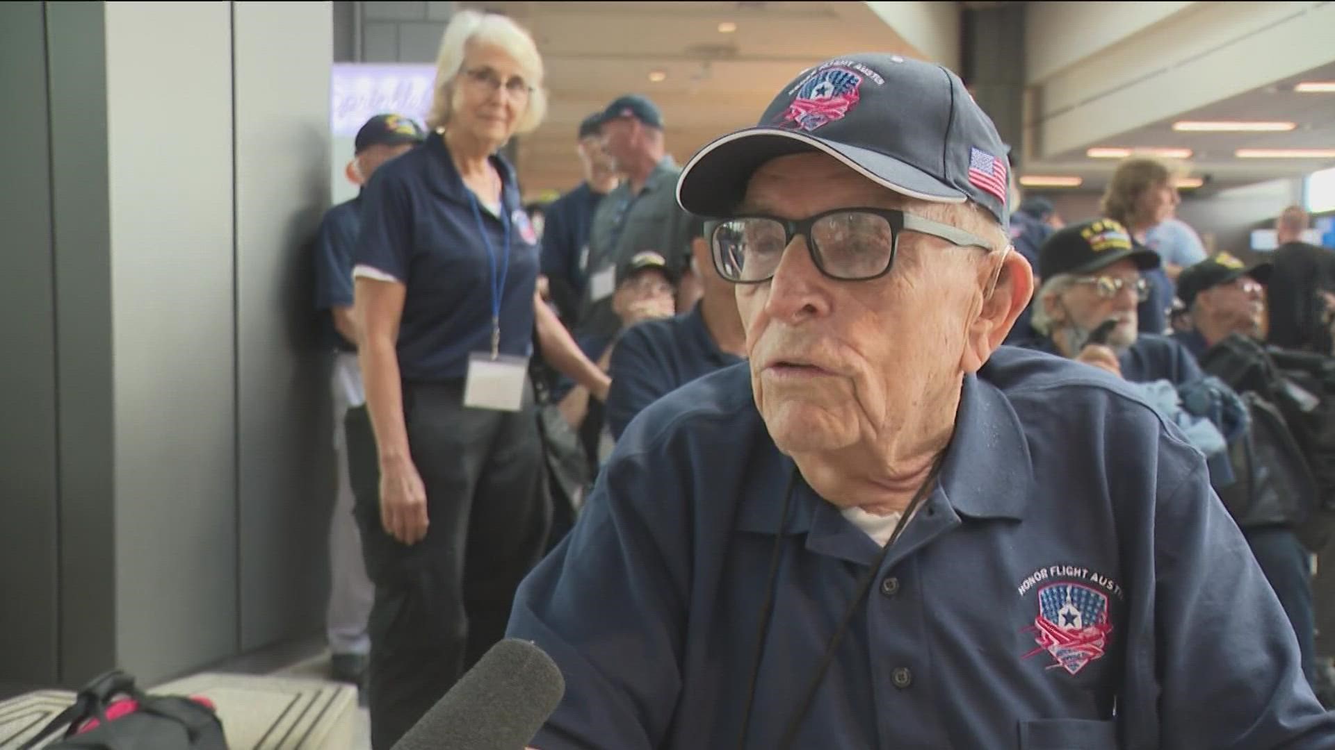 World War II veteran Archie Moczygemba from Taylor connected with the great people at Honor Flight Austin. He joined other veterans on a flight to Washington, D.C.
