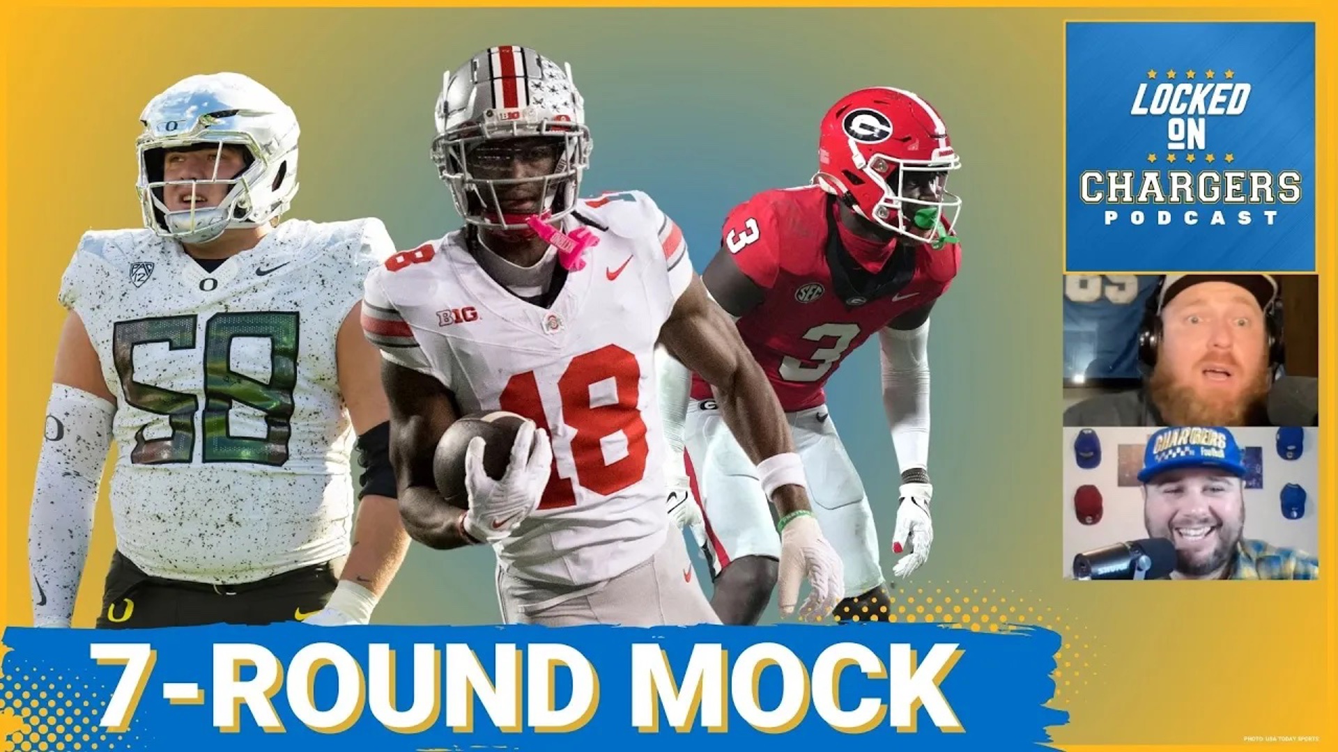 7Round Mock Draft Chargers Land Marvin Harrison Jr. and Jackson