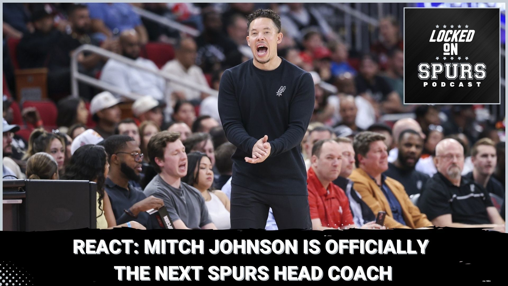 Spurs removed the interim tag on Mitch Johnson and named him Gregg Popovich's successor.