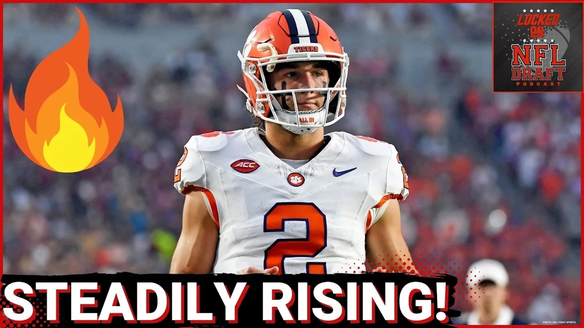 Clemson QB Cade Klubnik continues to rise in our top-10 QB rankings. From debuting at the bottom to cracking the top 5, Klubnik has been on fire.