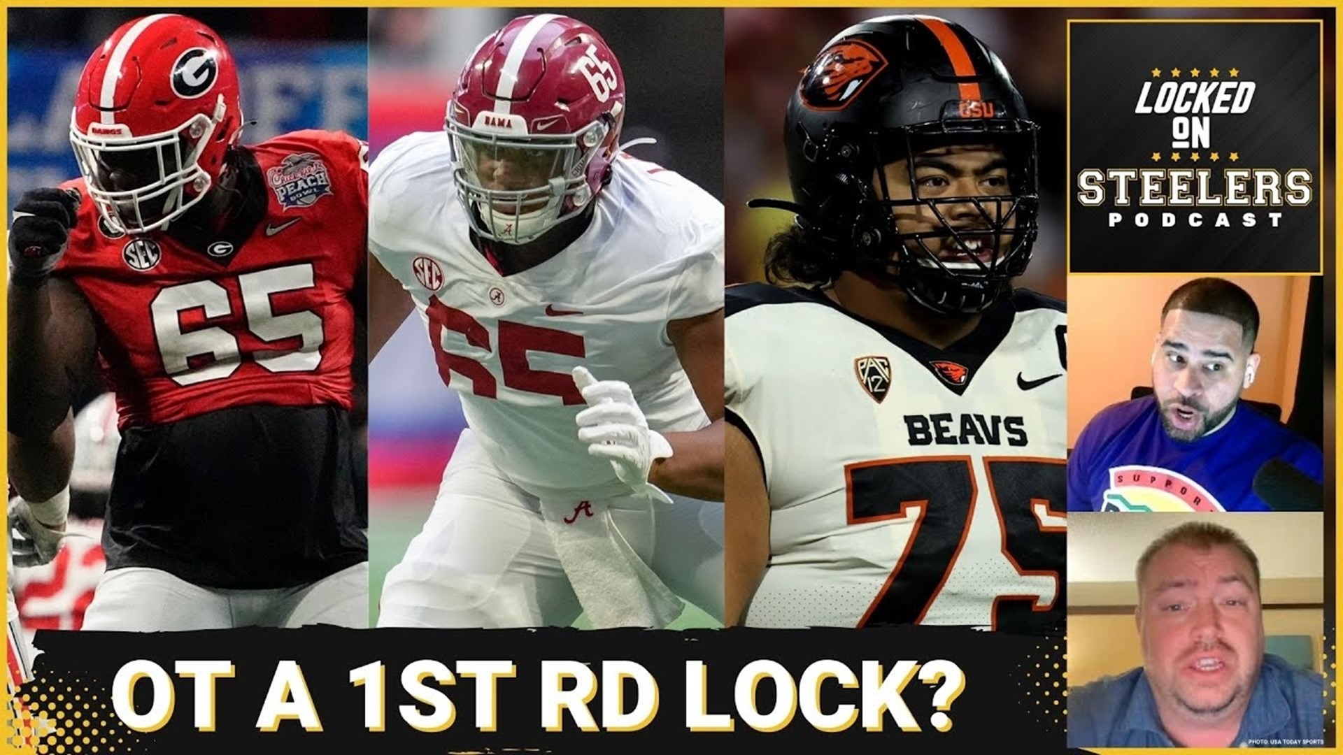 The Pittsburgh Steelers hoted Georgia offensive tackle Amarius Mims this week, which makes for the third offensive tackle of their top 30 visits.
