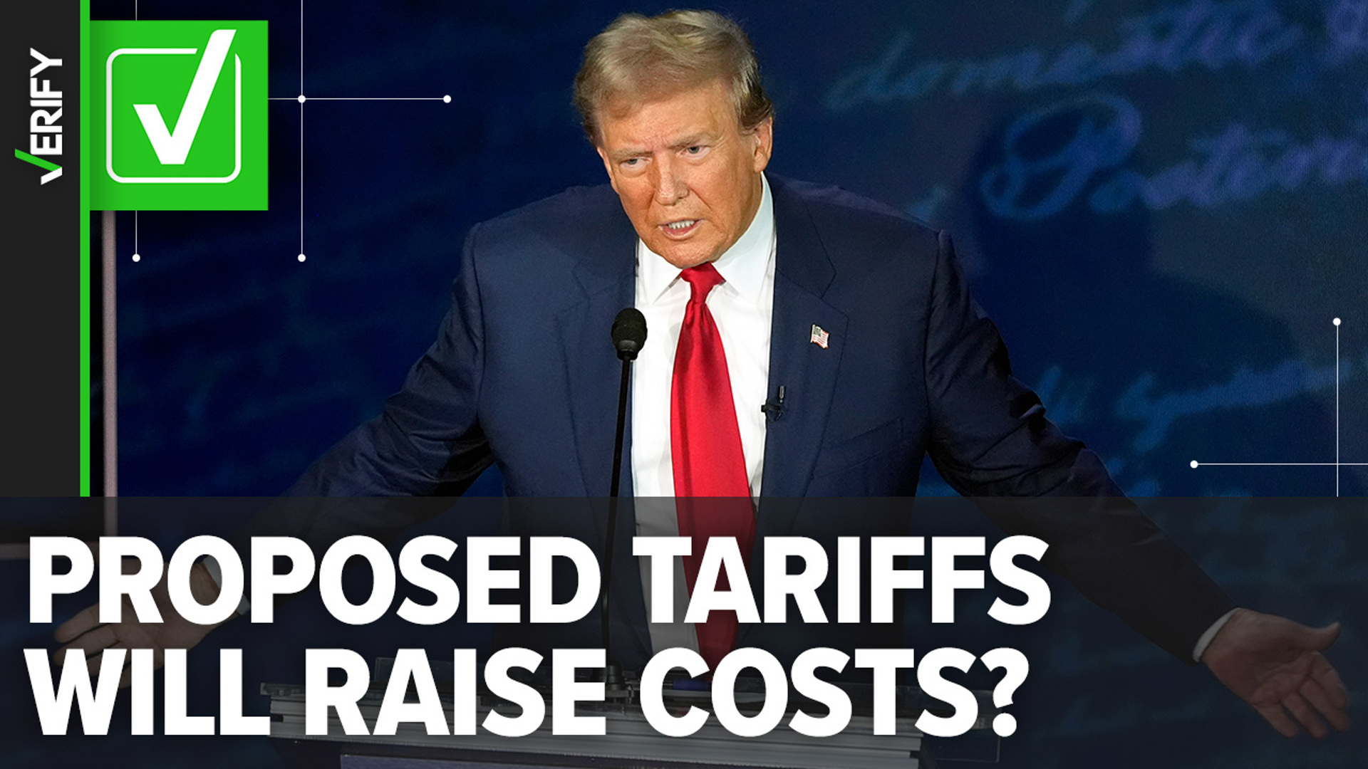 Trump’s proposed tariffs, which are taxes on imported goods, would cost Americans thousands of dollars per year.