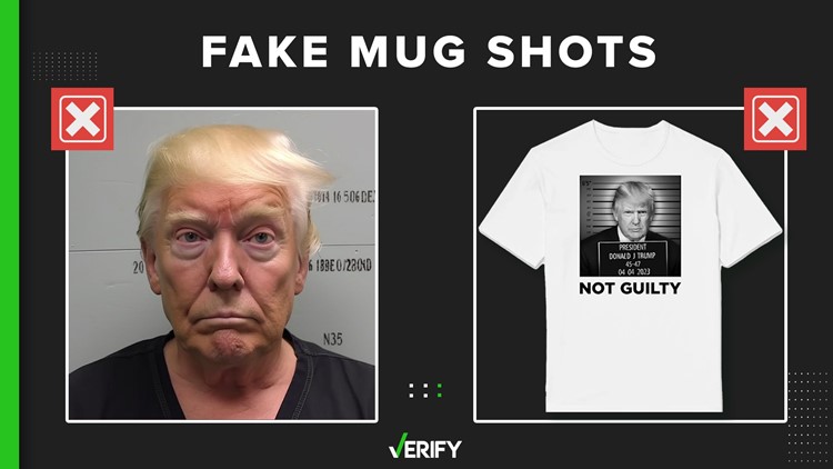 Viral photos of Donald Trump’s ‘mug shot’ are fake