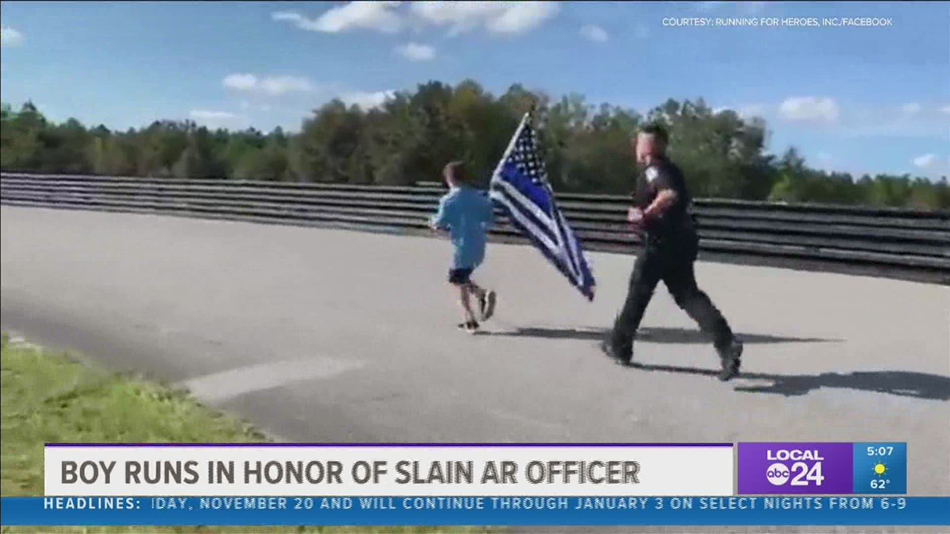Zechariah Cartledge from Clay County, Florida, founded Running 4 Heroes as a way to raise money for first responders while honoring fallen heroes.