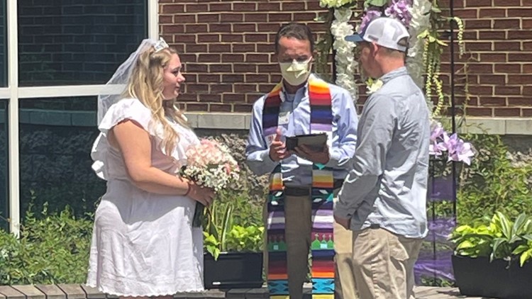 Woman rushed to the hospital on her wedding day gets a special ceremony at NC hospital