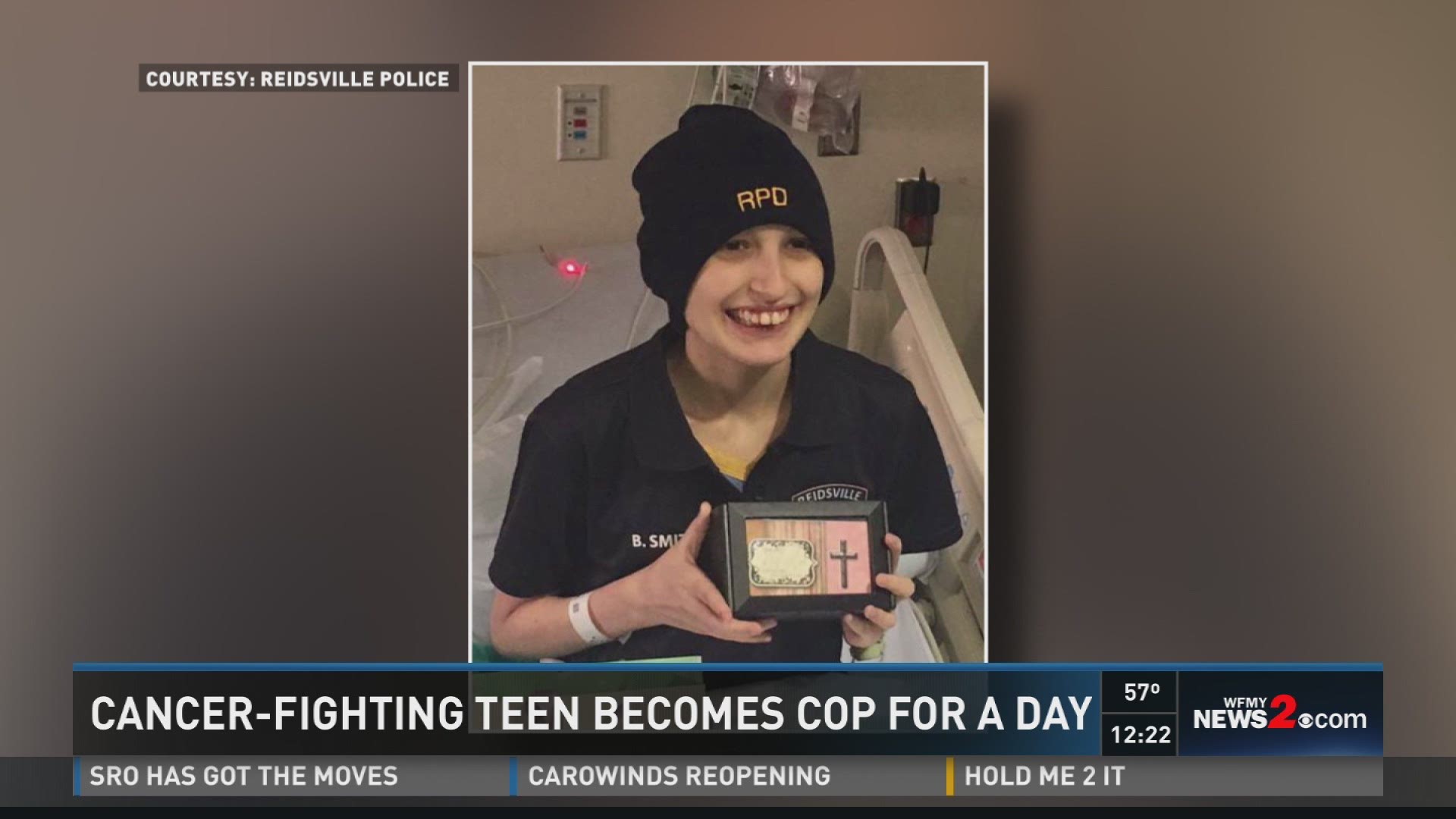 Girl Fighting Cancer Surprised As Honorary Reidsville Police Officer 13wmaz Com