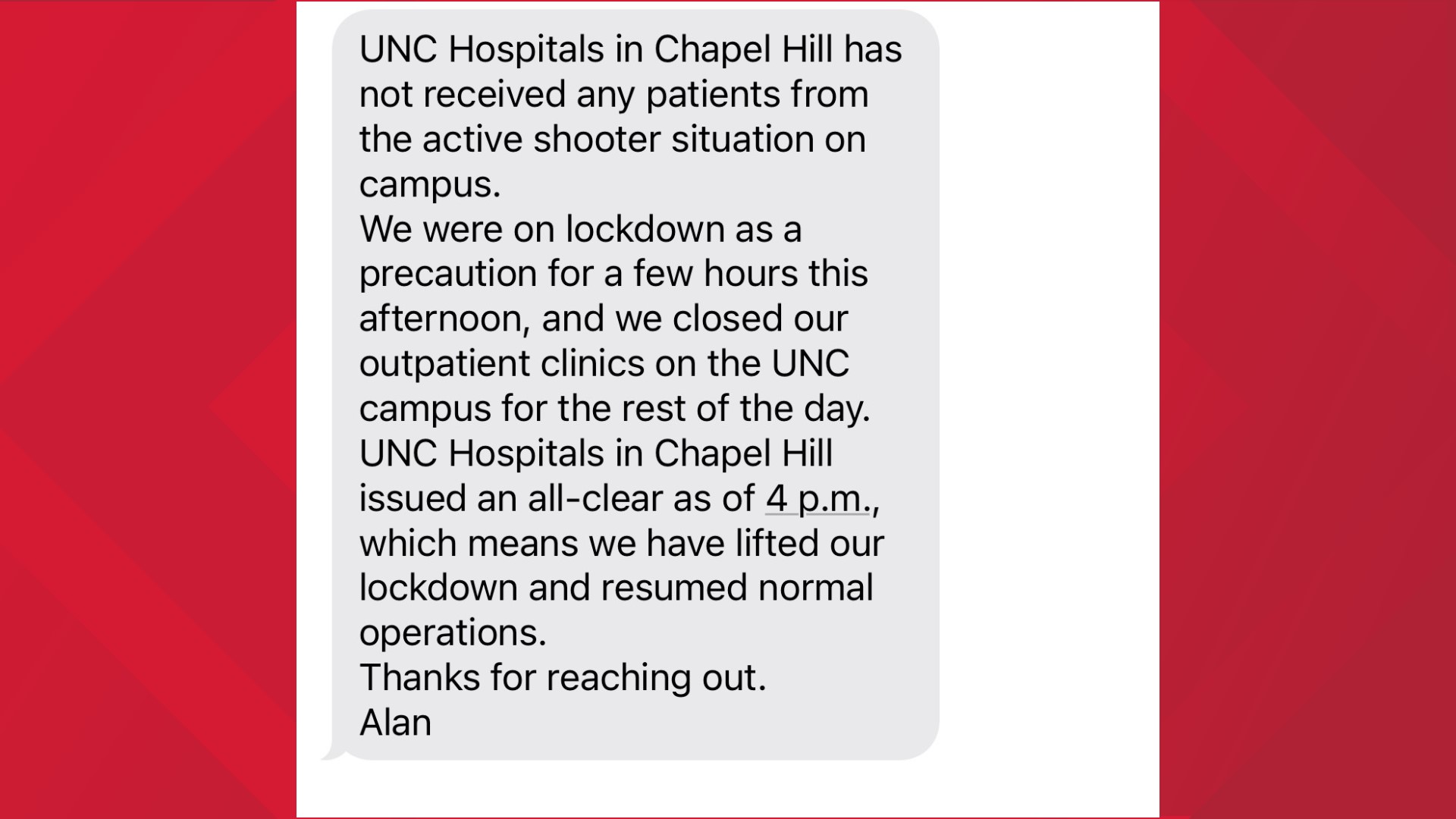 UNC shooting | Faculty member killed on campus | 13wmaz.com