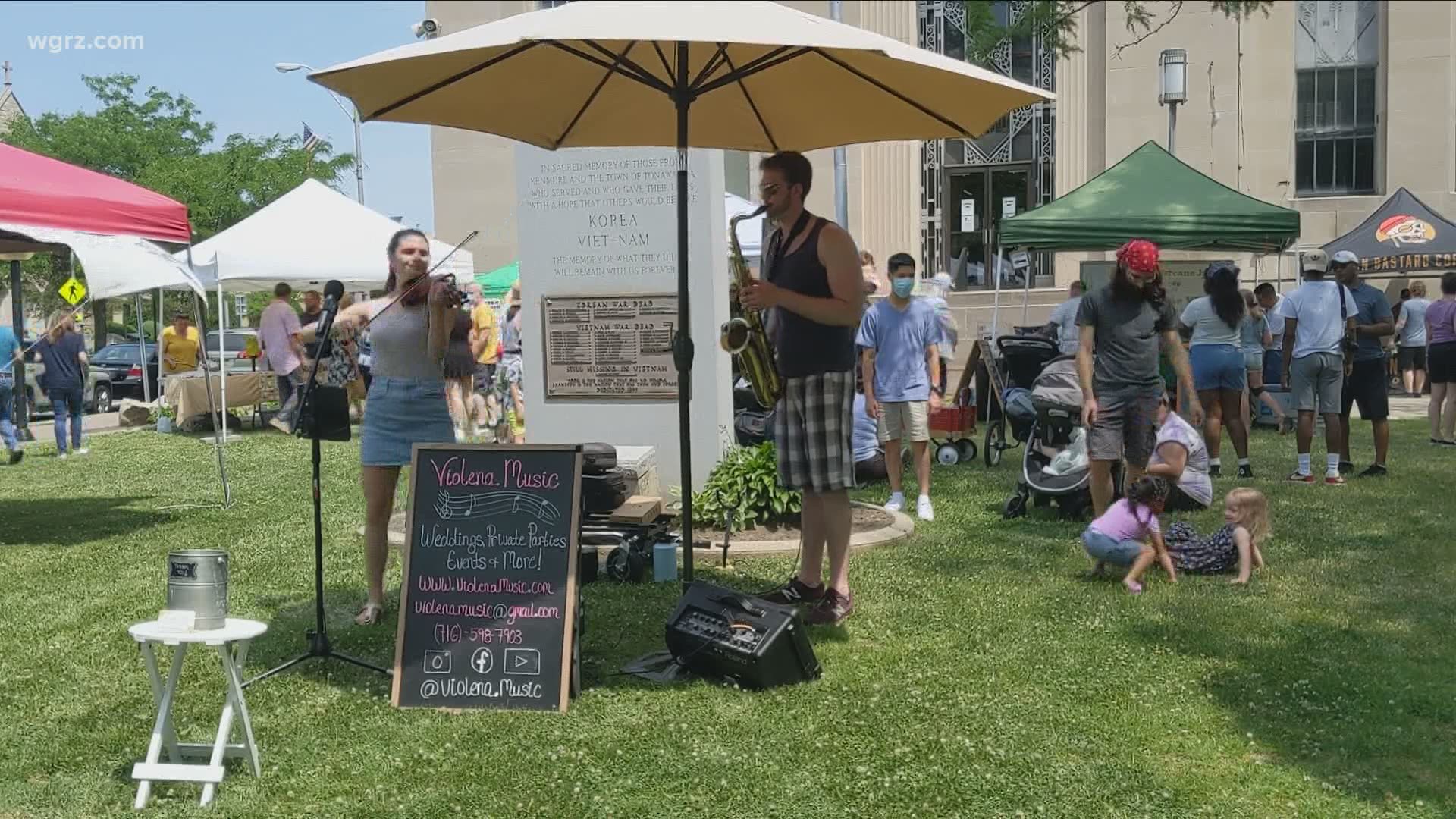 Well over a dozen local vendors had their pastries, fruits and veggies, and all the local fixings for sale.