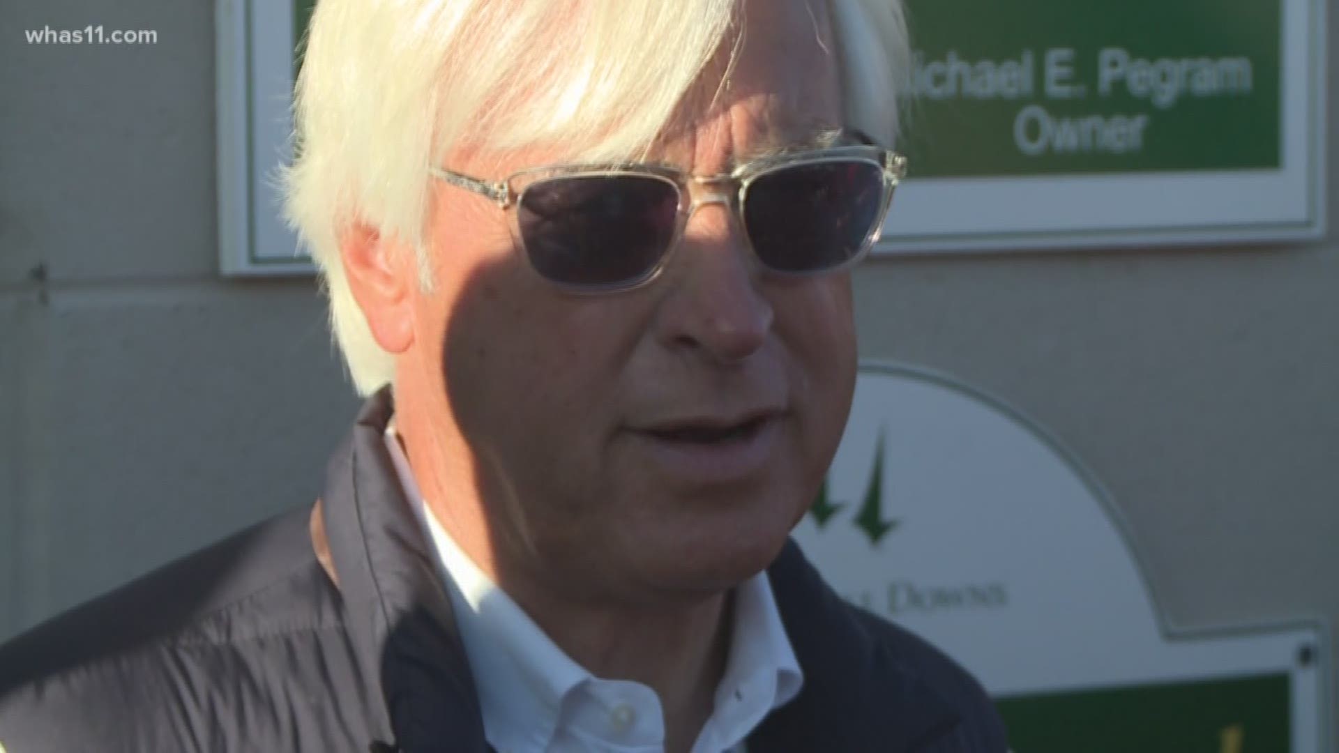 Bob Baffert was a surprise this morning on the backside of Churchill Downs. The 5-time Kentucky Derby-winning trainer was in to see Improbable work over the track. His other two hopefuls remain out in California at Santa Anita -- the same track whose had more than 20 horses died over about three months. The track was even closed for a short time but Baffert says things have gotten so much better at Santa Anita.