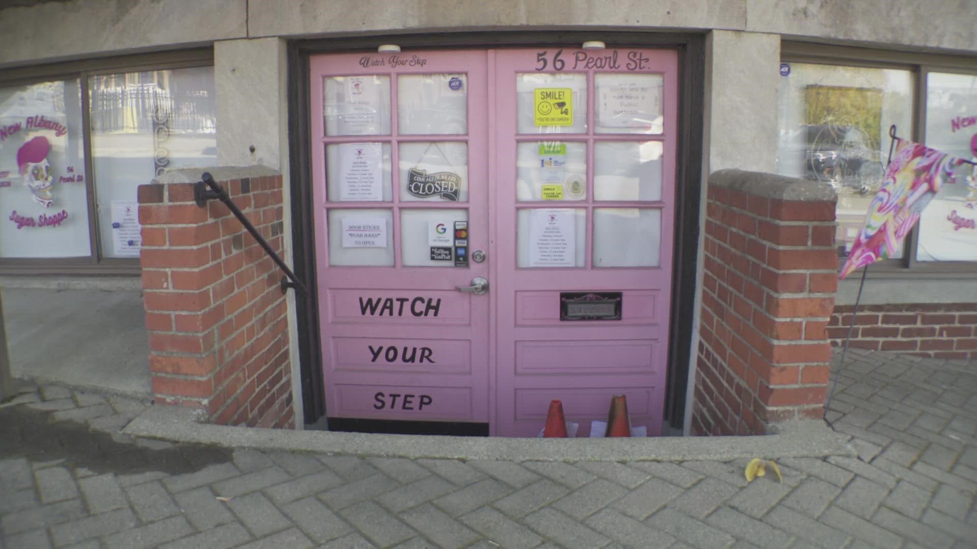 When New Albany Sugar Shoppe moved in on Pearl Street, the owner didn't realize she'd be working alongside a baker from 1820.