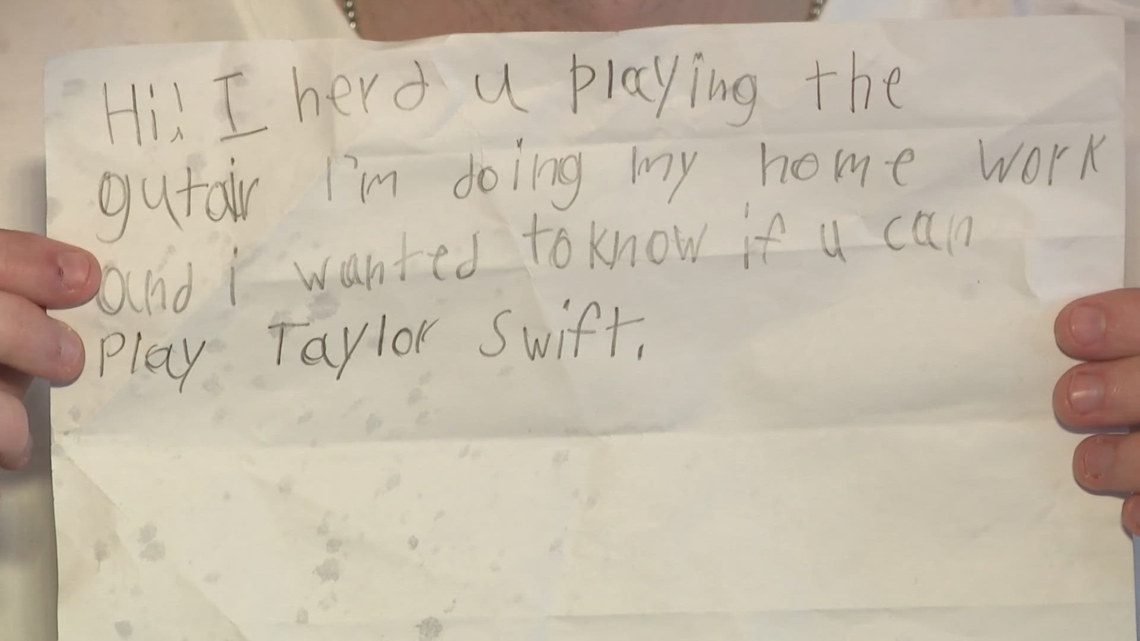 Ohio girl's paper airplane song request to a neighbor she never met touches millions