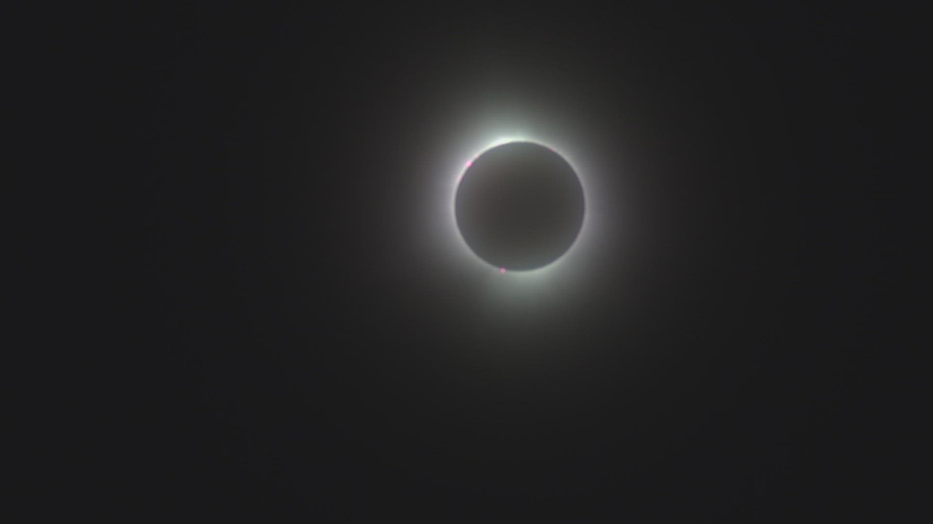 Art Cornell, 94 watched the solar eclipse with more than two dozen of his family members.