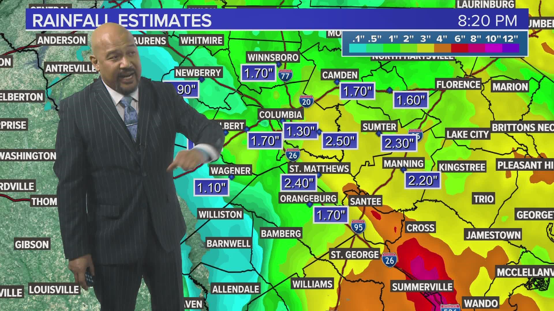 Hurricane Ian made landfall in South Carolina, the first hurricane to hit the state's coast since 2016.