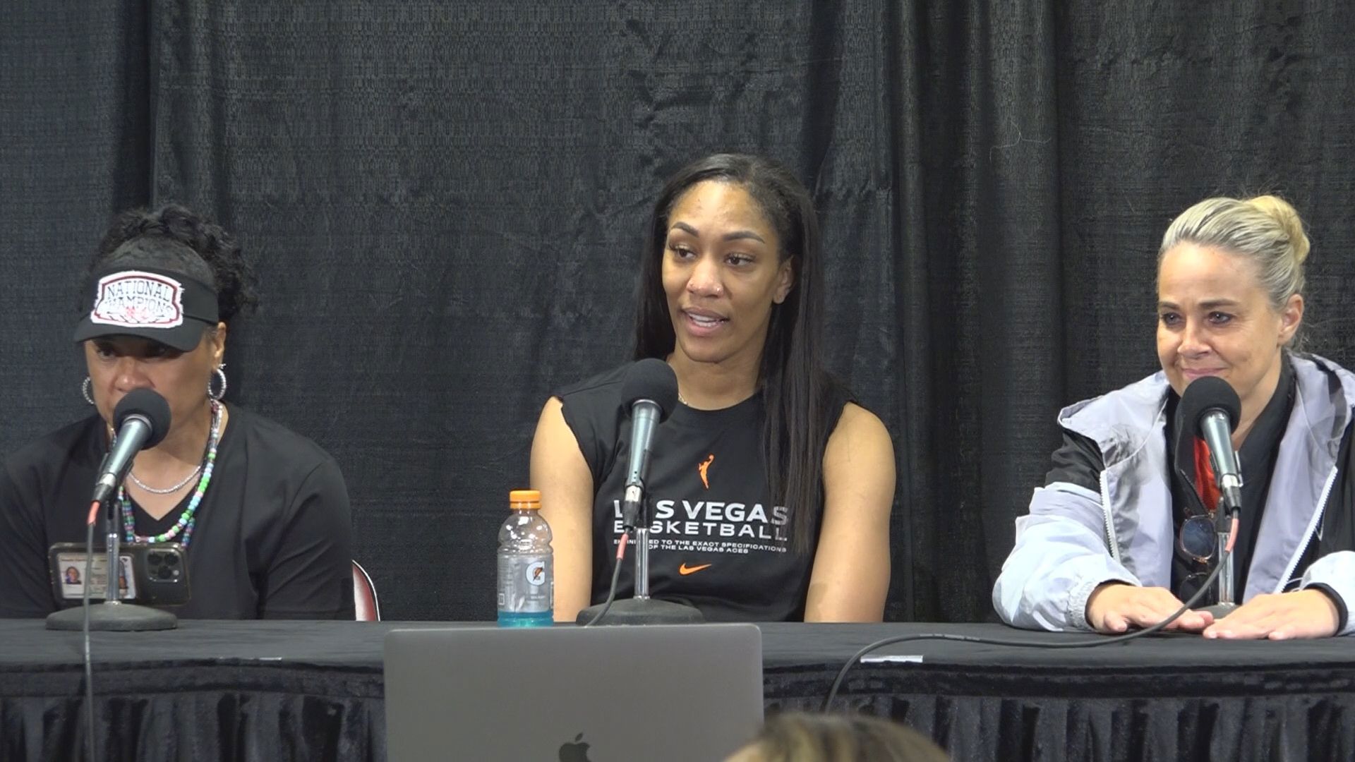 News 19's Whitney Sullivan asked A'ja Wilson and Coach Staley what they believe is necessary to move the needle forward regarding the gender wage gap in basketball.