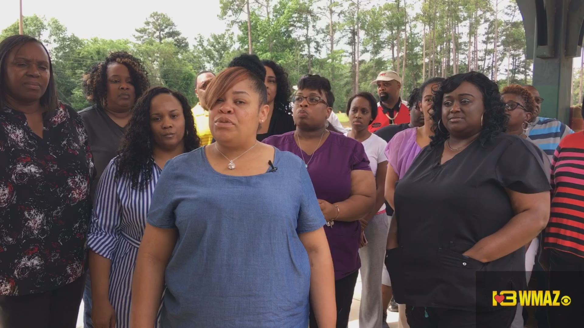 Valleria Wells, a parent of a Baldwin County High School student, talks about some students, including her child, being forbidden to participate in the school's graduation ceremony following a senior prank.
