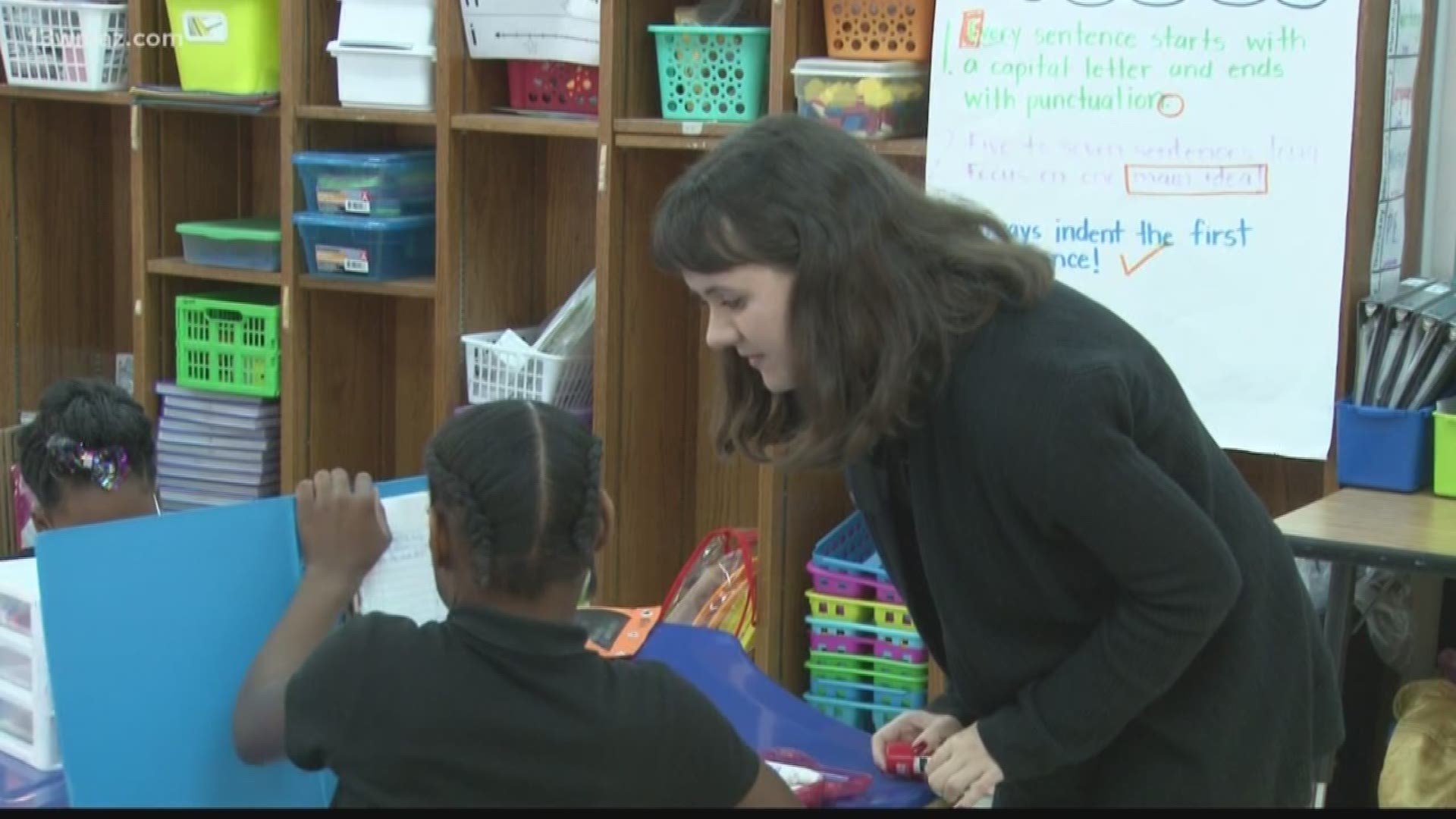 A blind Wesleyan College student never lost sight of her dream of becoming a teacher. Pepper Baker spoke with Ciara Hall and her students who say she's an inspiration.