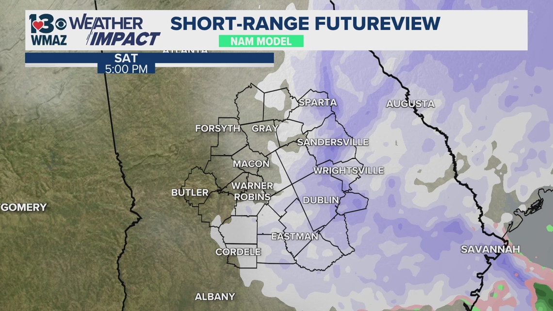 UPDATES: Potential winter weather in Central Georgia for the third weekend in a row