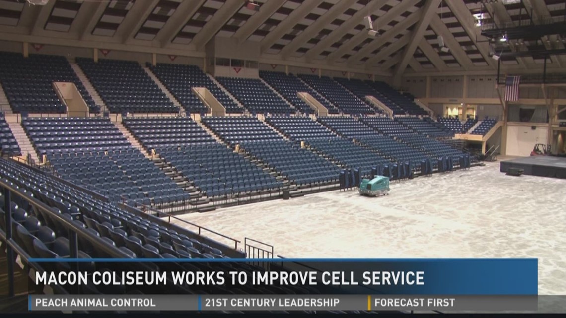 Macon Coliseum works to improve cell service