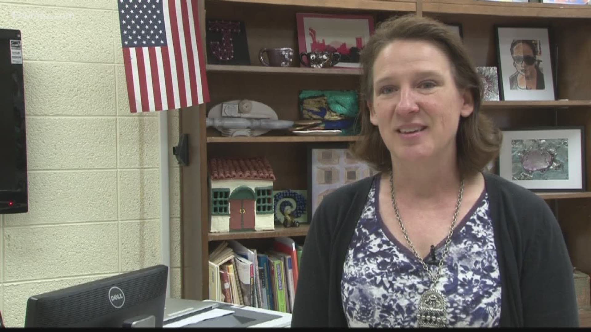 A teacher at the Georgia Academy for the Blind in Macon is among the finalists to be the state's Teacher of the Year.