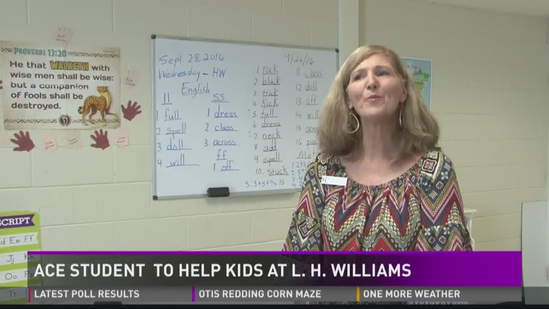 ACE student to help kids at L.H. Williams