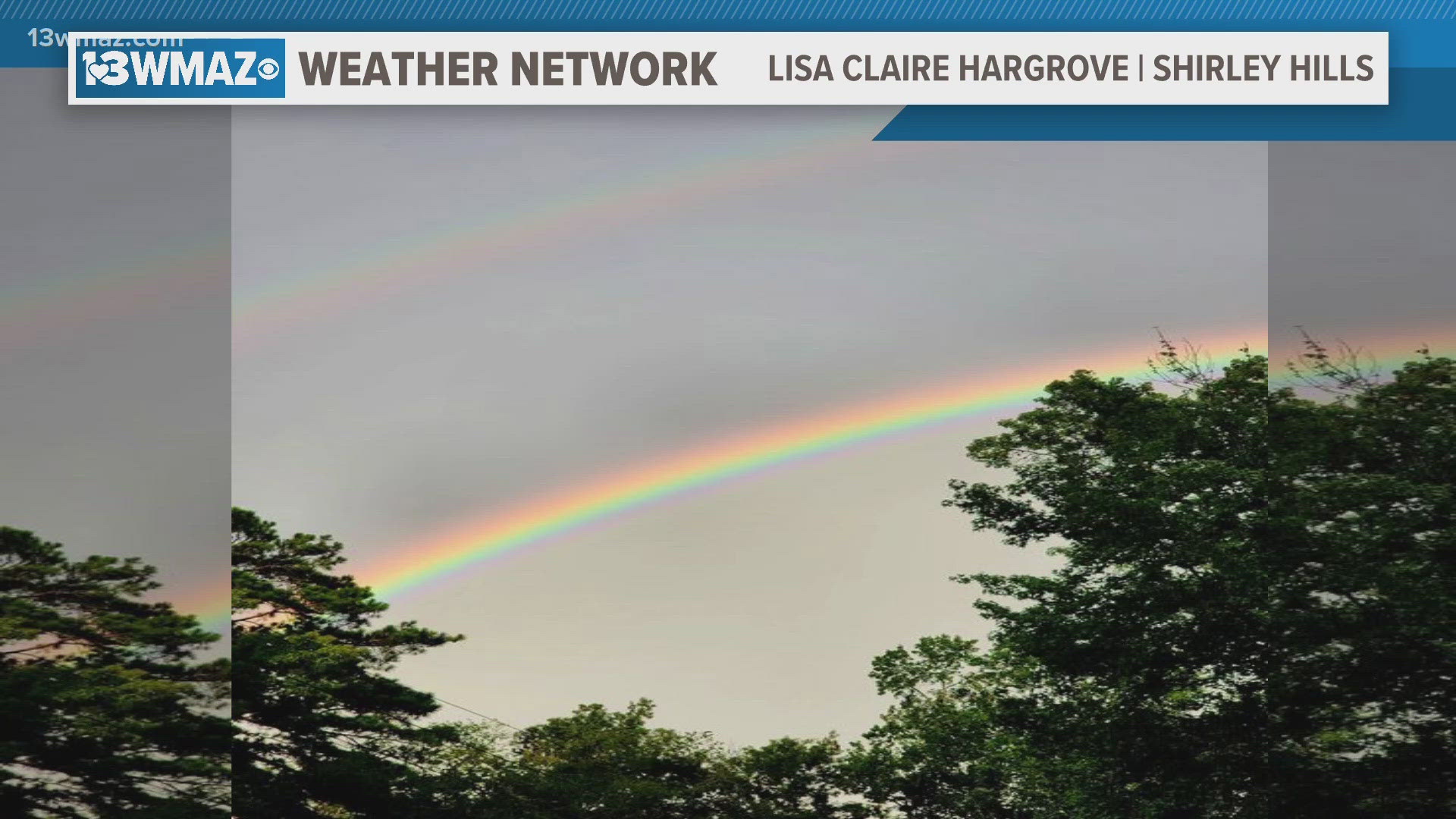 Here are some stunning photos of a double rainbow submitted into our 13WMAZ Weather Network