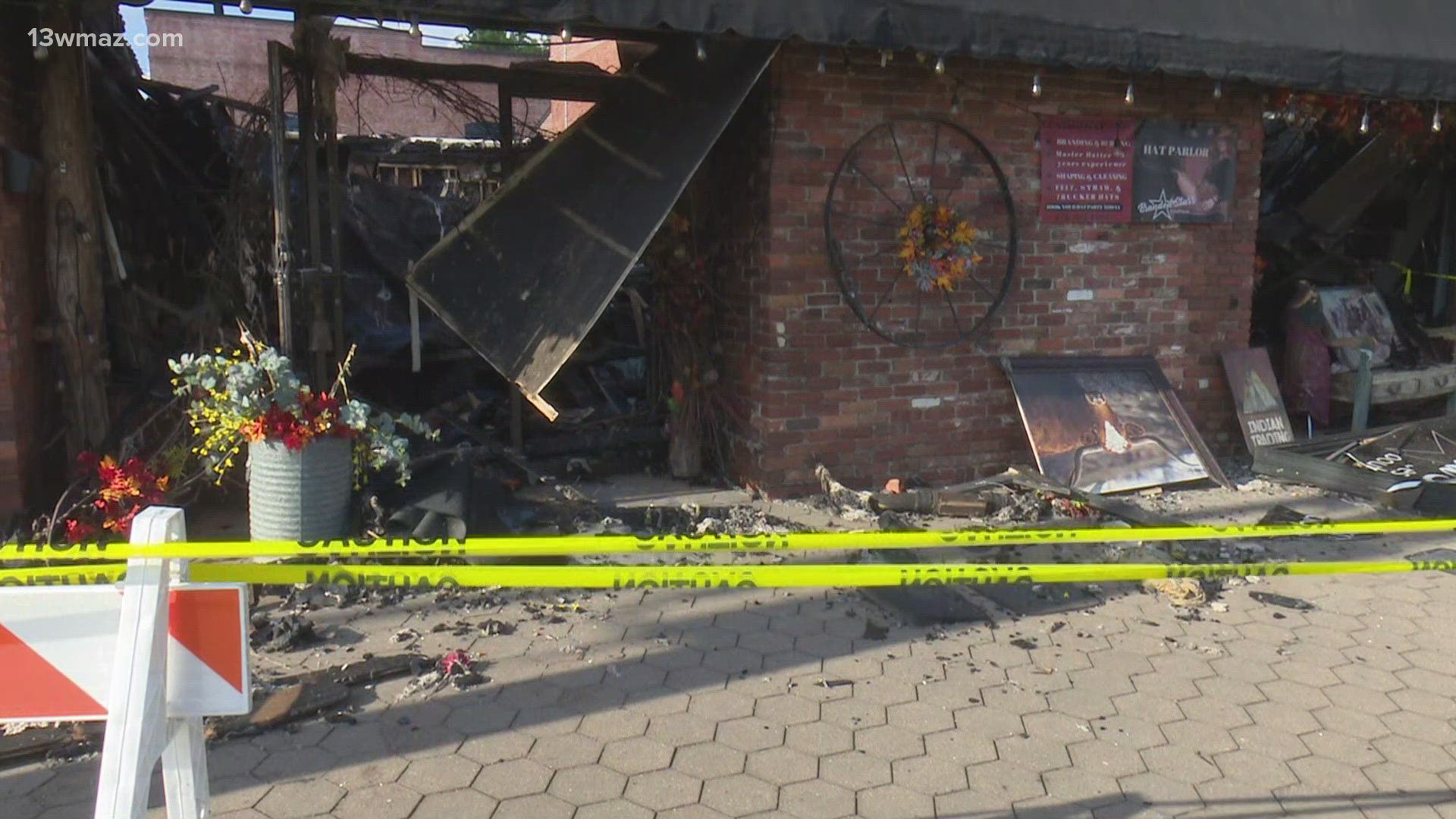 The fire started at the Branded Starr Boutique on Tuesday around 10:30 p.m.