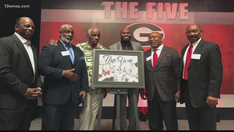 UGA honors 'The Five,' 1st Black players to earn the college's football scholarships