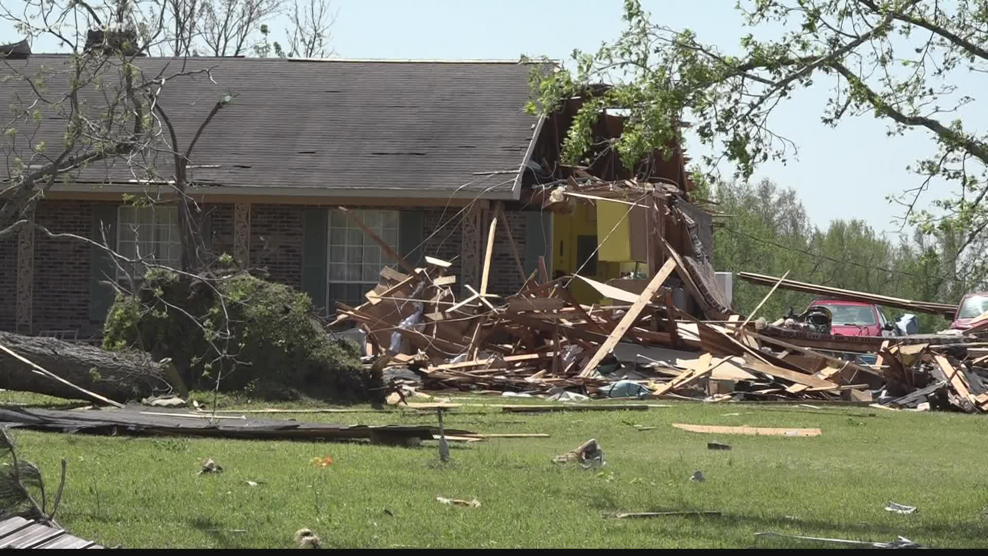 Nancy Colston lost her holiday decorations, her late husband belongings, and 2 barns full of stuff during the storm