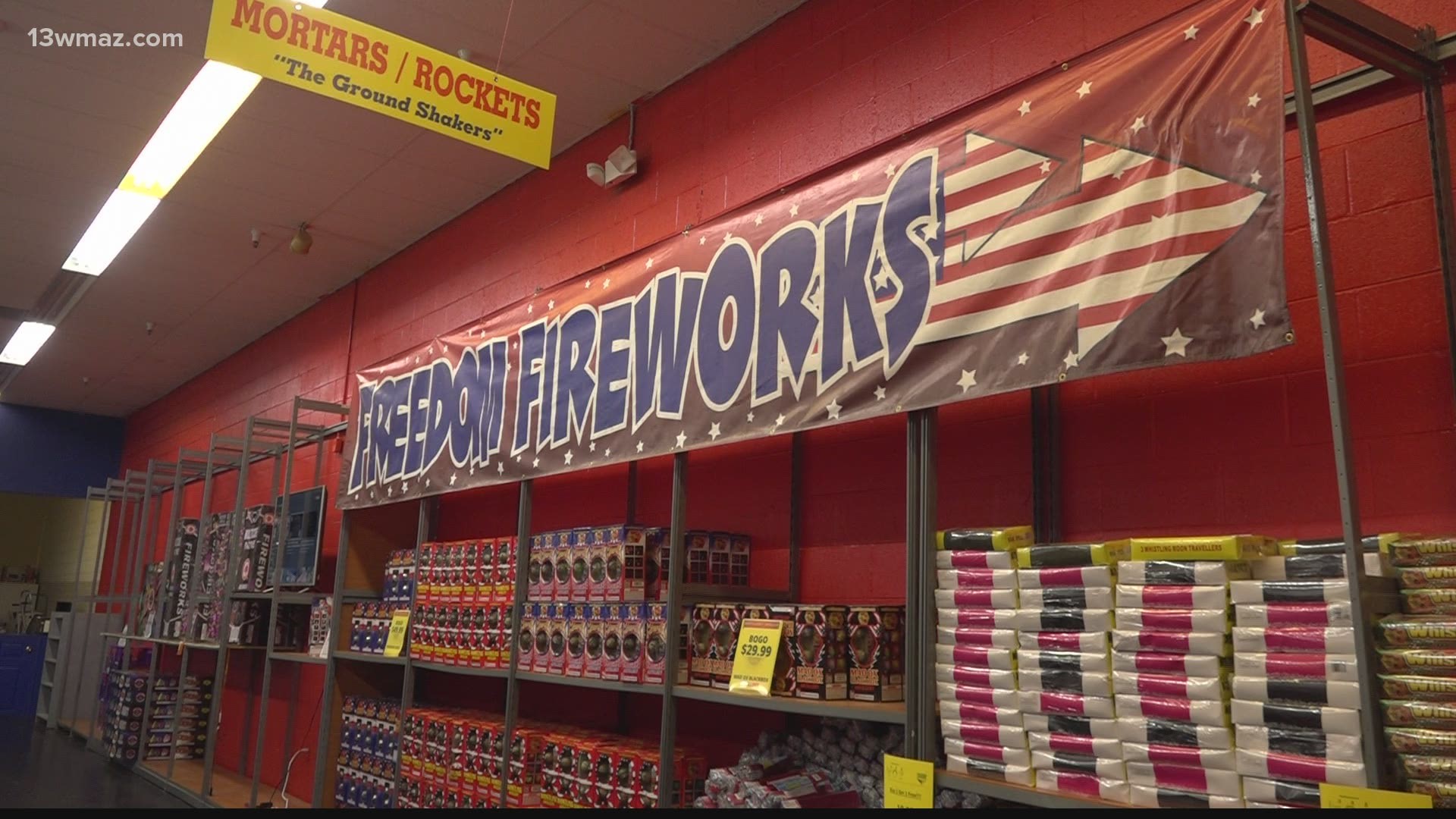 The shortage stems from a slow down of both production and shipping of fireworks since last year's surge in sales.